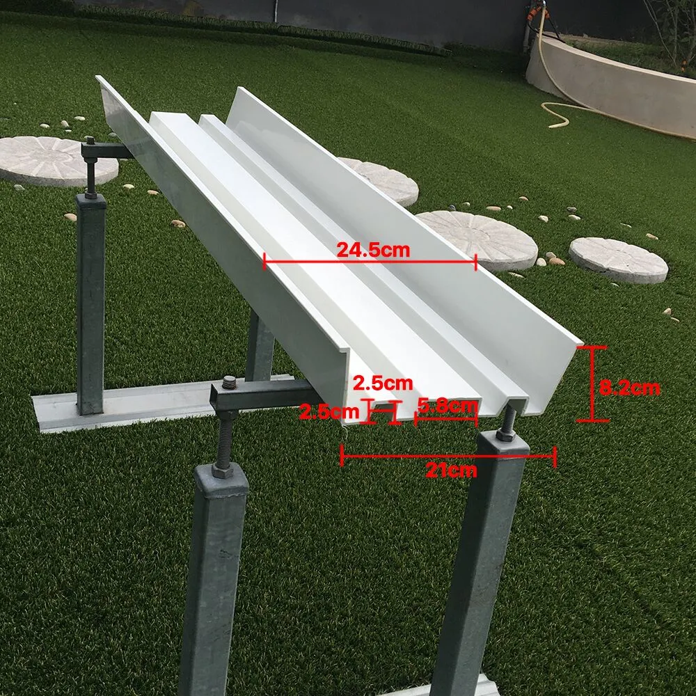 Hydroponic Strawberry Gutter PVC Gutter System for Greenhouse Strawberry Growing