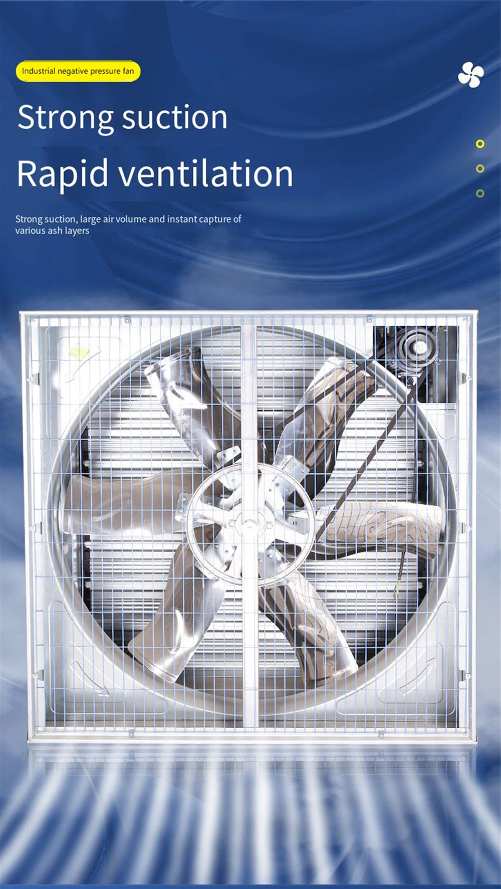 Ventilated Fan Exhaust Fan Cooling Wall Fan System Is Used in The Push-Pull Exhaust Fan of The Poultry House Greenhouse Workshop